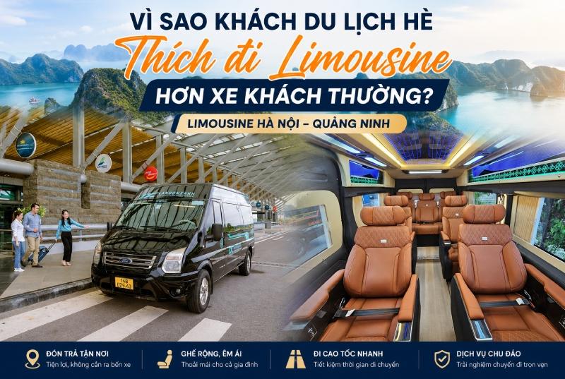 Limousine Hà Nội Quảng Ninh: Vì sao khách du lịch hè ngày càng ưu tiên lựa chọn?